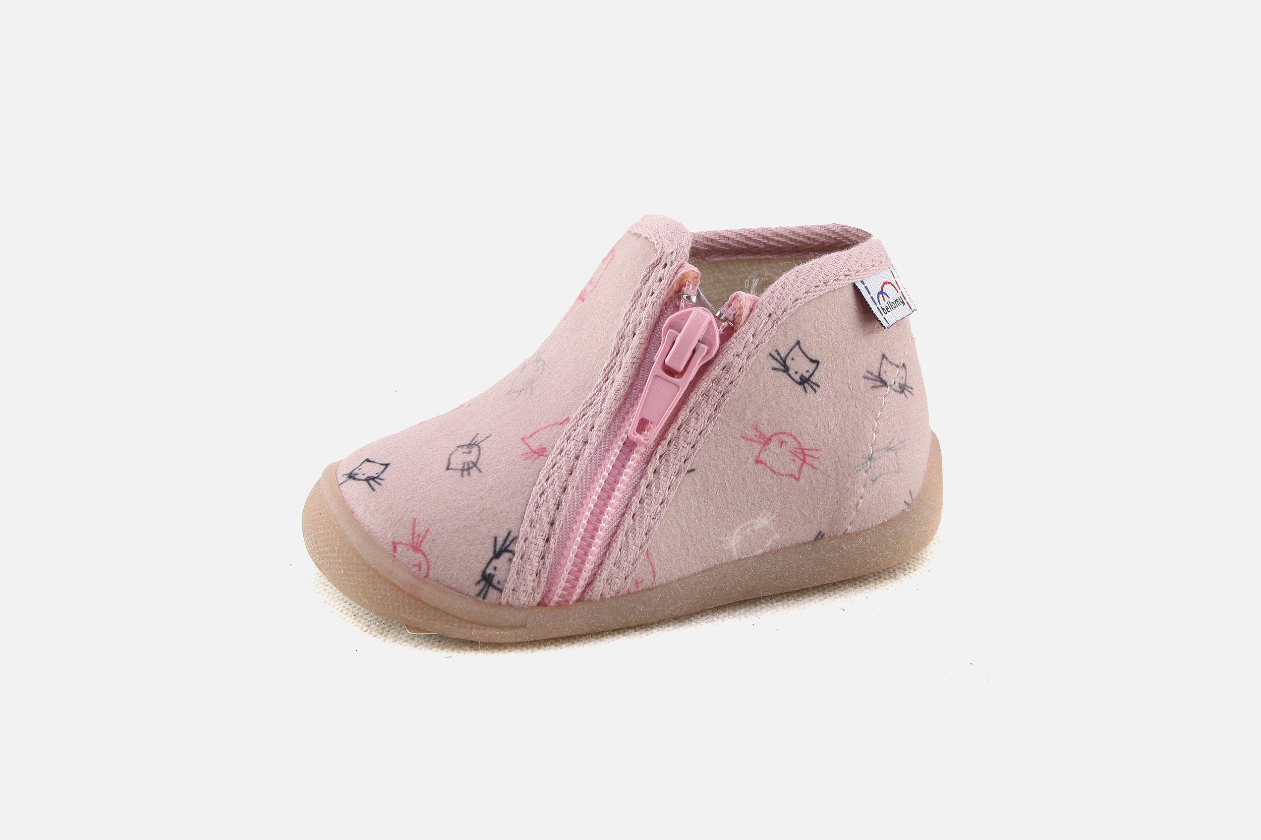 Bellamy CHAMAMUSE ROSE Chaussons hauts sur leschaussuresdesenfants