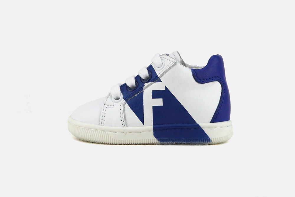 Falcotto PTIT LUCKY BLANC BLEU Chaussures hautes sur leschaussuresdesenfants