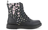ECLAIR HI LACE BLACK ROSE - Geox