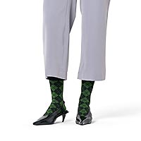 MINI ARGYLE JAQUARD SOCK VERT - Happy Socks