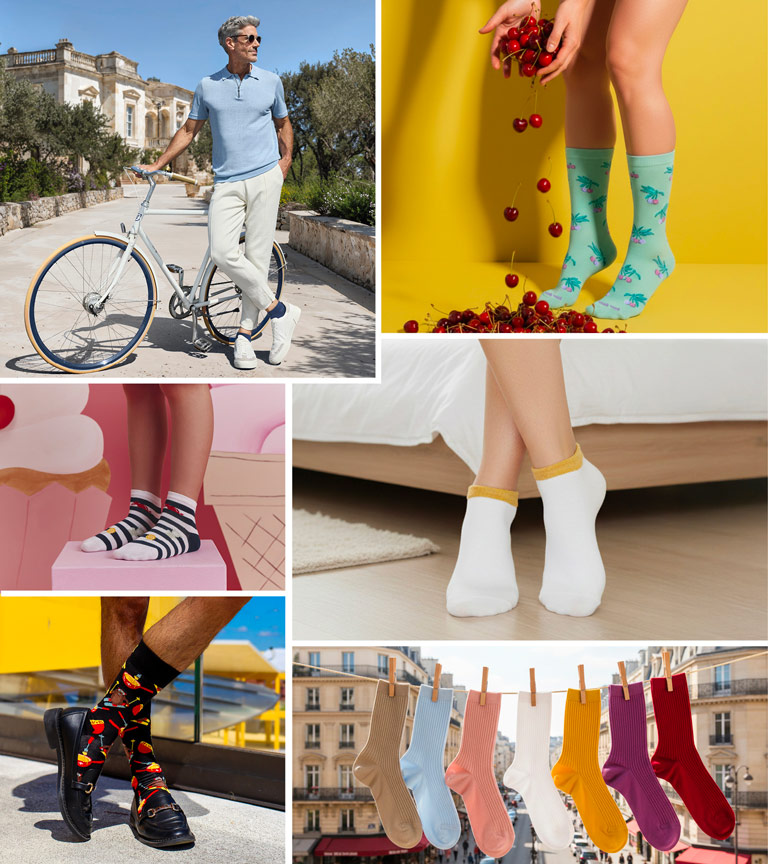 Special offer on Doré Doré, Falke, Burlington, Happy Socks brands: get the 4th item for free! 